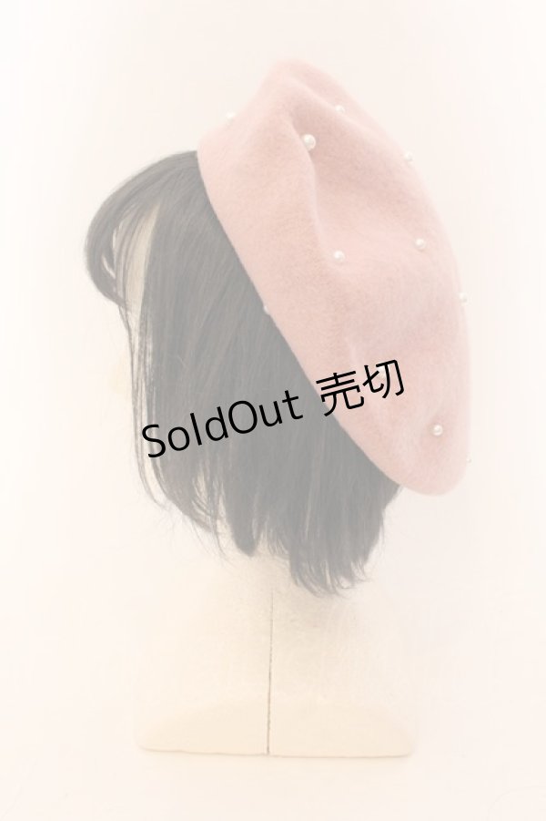 画像3: Maison de FLEUR / パールフェルトベレー帽 F ピンク O-25-01-29-107-LO-AC-YM-OS (3)