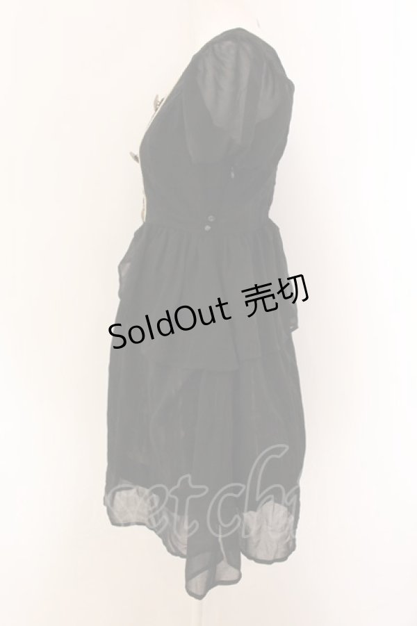 画像3: PUTUMAYO / 窓ネコレイヤードワンピース  ブラック O-25-01-29-024-PT-OP-IG-ZS (3)