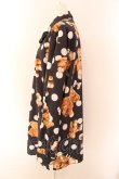 画像2: TRAVAS TOKYO / ドットくま昇華プリント総柄シャツ F ブラック O-25-01-29-025-PU-TO-YM-ZI (2)