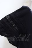 画像2: axes femme / レース×コットン袖カットプルオーバー F ネイビー O-25-01-30-062-AX-TO-IG-OS (2)