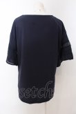 画像3: axes femme / レース×コットン袖カットプルオーバー F ネイビー O-25-01-30-062-AX-TO-IG-OS (3)