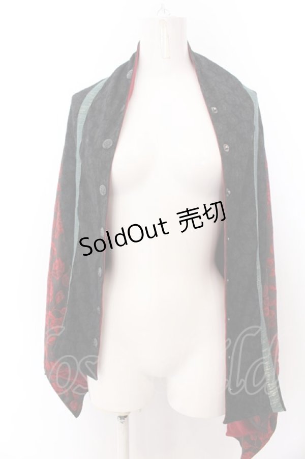 画像1: Qutie Frash / 万能ポンチョ  レッド×ブラック O-25-01-30-008-QU-TO-IG-OS (1)