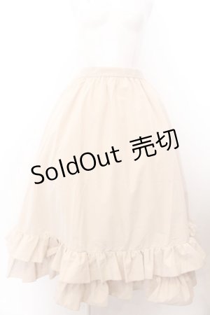 画像: FLC / 皆方由衣コラボティアードスカート L アイボリー O-25-01-30-003-EL-SK-OW-OS
