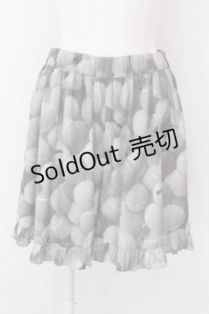 画像: 【SALE】MILK / TENNIS GIRLキュロット  グレーカラフル O-25-01-31-001-ML-PA-OW-ZT456