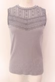 画像1: axes femme POETIQUE / レースビスチェ切換タンク M サックス O-25-01-31-1007-AX-TO-SZ-OS (1)