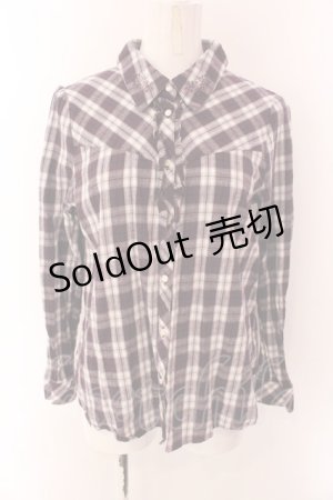 画像: axes femme / チェックシャツ  パープル O-25-01-31-1011-AX-BL-SZ-OS