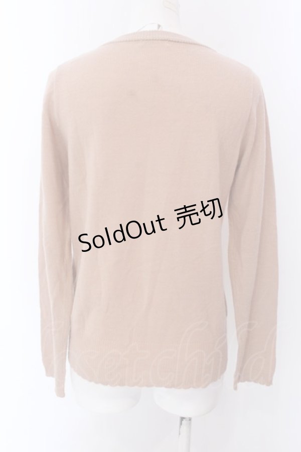 画像3: 【SALE】axes femme / Vネック起毛レースニットプルオーバー M ピンク O-25-01-31-1015-AX-TO-SZ-ZT222 (3)