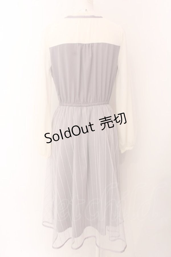画像3: axes femme POETIQUE / チュールデザインチャイナワンピース M ラベンダー O-25-01-31-1020-AX-OP-OW-OS (3)