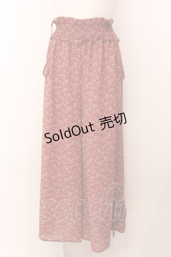 画像1: 【SALE】axes femme / 小花柄さすぺんだーワイドパンツ M ピンクベージュ O-25-01-31-1026-AX-PA-IG-ZT035 (1)