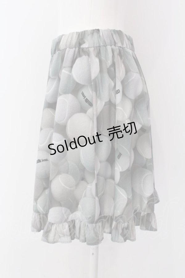 画像2: 【SALE】MILK / TENNIS GIRLキュロット  グレーカラフル O-25-01-31-001-ML-PA-OW-ZT456 (2)