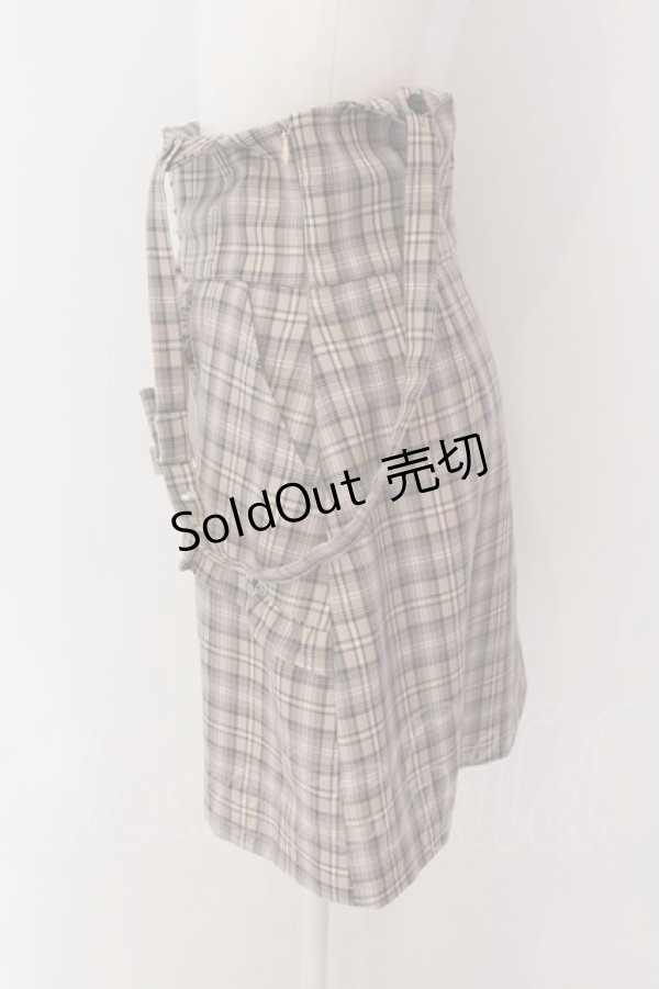 画像2: 【SALE】Bubbles / スピンドルチェックサススカート M ブラウン系 O-25-01-31-055-CA-SK-OW-ZT165 (2)