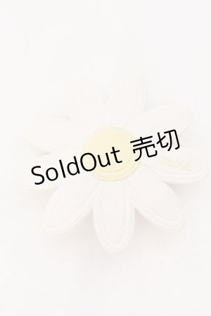 画像: MILK / マーガレットバレッタ  オフシロ×イエロー O-25-01-31-077-ML-AC-IG-OS