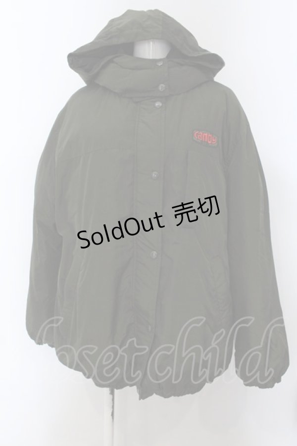 画像1: Candy Stripper / 胸ロゴダウンジャケット  カーキグリーン O-25-01-31-2008-PU-CO-IG-ZT-C012 (1)