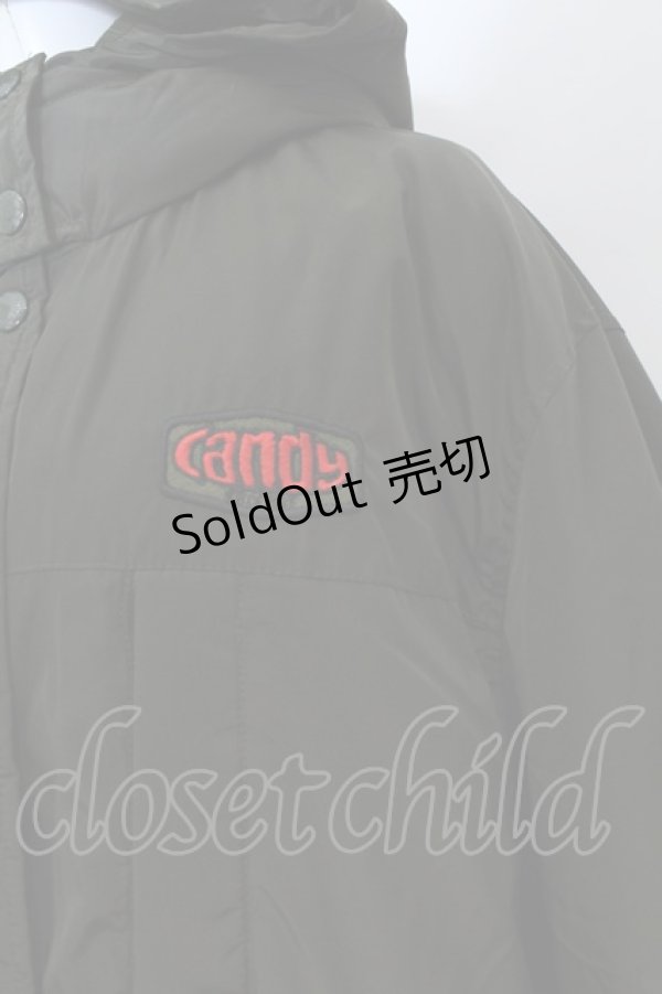 画像2: Candy Stripper / 胸ロゴダウンジャケット  カーキグリーン O-25-01-31-2008-PU-CO-IG-ZT-C012 (2)