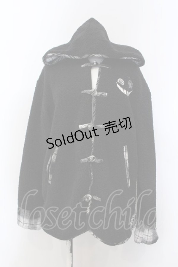 画像1: 【SALE】NieR CLOTHING / 軽量ブロッキングボアダッフルコート  ブラック O-25-01-31-2116-PU-TO-IG-ZT008 (1)