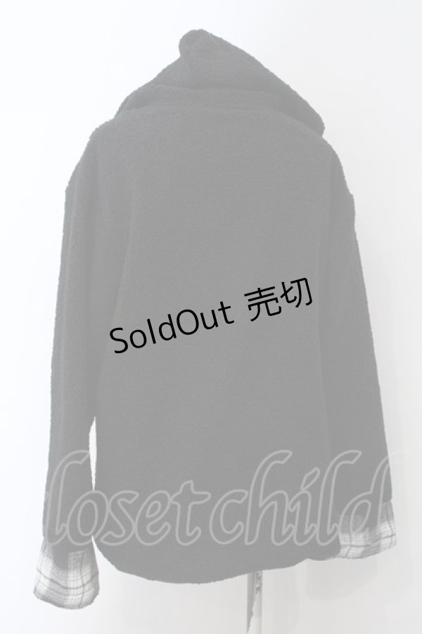 画像3: 【SALE】NieR CLOTHING / 軽量ブロッキングボアダッフルコート  ブラック O-25-01-31-2116-PU-TO-IG-ZT008 (3)