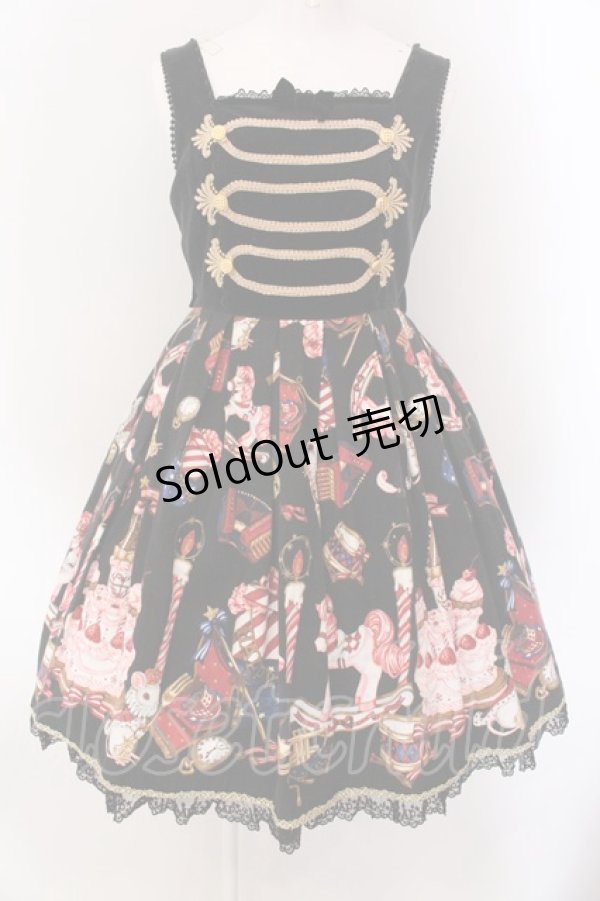 画像1: Angelic Pretty / Holy Night Story切替ジャンパースカート  クロ O-25-01-31-010-AP-OP-IG-OS (1)