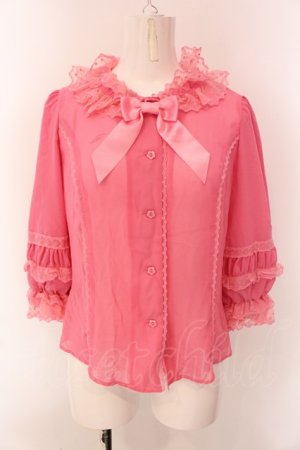 画像: Angelic Pretty / ホイップDollブラウス  濃ピンク O-25-01-31-018-AP-BL-IG-OS