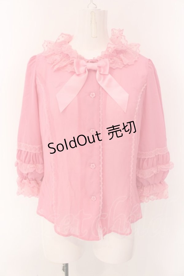 画像1: Angelic Pretty / ホイップDollブラウス  濃ピンク O-25-01-31-018-AP-BL-IG-OS (1)