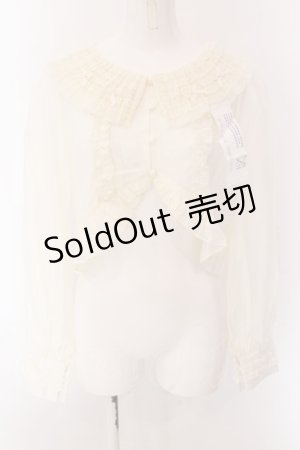 画像: With Puji / 薔薇花庭ブラウスボレロ M キナリ O-25-02-04-040-EL-TO-OW-OS