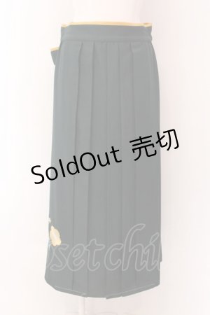 画像: CEL / 刺しゅう入り袴スカート S グリーン×イエロー O-25-02-04-043-LO-SK-OW-OS