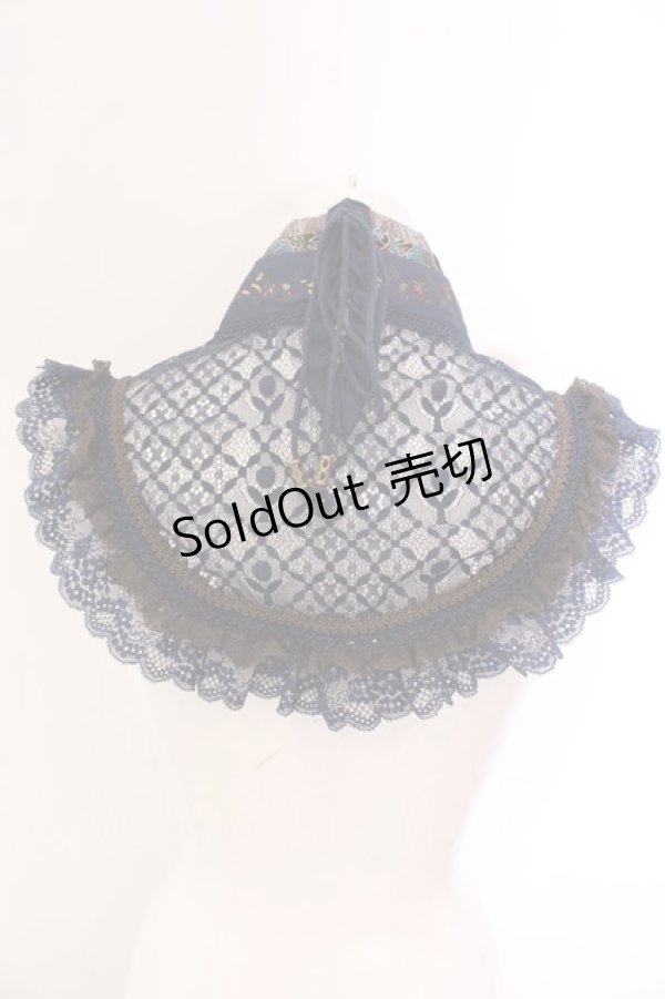 画像4: Ozz oneste / チャイナ風付け襟  ネイビー O-25-02-04-073-OO-ZA-IG-OS (4)