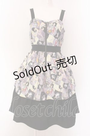 画像: axes femme POETIQUE / ナイトメアー・ビフォア・クリスマス/ツギハギ風ワンピース M マルチ O-25-02-04-016-AX-OP-OW-OS