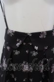 画像3: axes femme / すみれ柄サス付スカート M クロ O-25-02-07-029-AX-SK-OW-ZY (3)