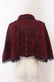 画像4: Ozz oneste / 薔薇刺繍ナポレオンケープ  ワイン O-25-02-07-035-OO-JA-OW-OS (4)