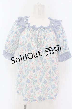 画像: Jane Marple / Celiaとピンチェックのブラウス M ブルー系 O-25-02-07-040-JM-BL-OW-OS