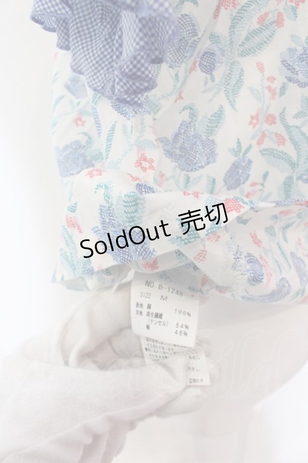 画像5: Jane Marple / Celiaとピンチェックのブラウス M ブルー系 O-25-02-07-040-JM-BL-OW-OS (5)