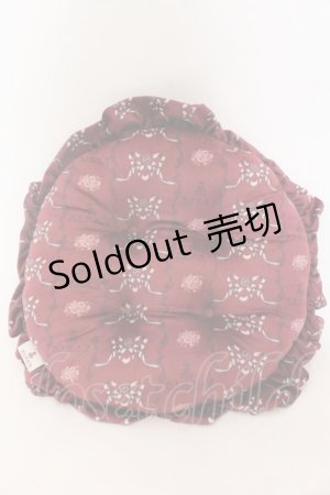 画像: 【SALE】m petit by misako / NINA'Sクッション  ワイン O-25-02-07-058-LO-ZA-OW-ZT-K015