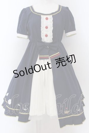 画像: 星彩虹 / マリンプリントワンピース M ネイビー O-25-02-07-003-PU-OP-OW-OS