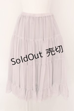 画像: Victorian maiden / ボリュームシフォンフリルペチコートスカート  ラベンダー O-25-02-08-005-CL-SK-IG-OS