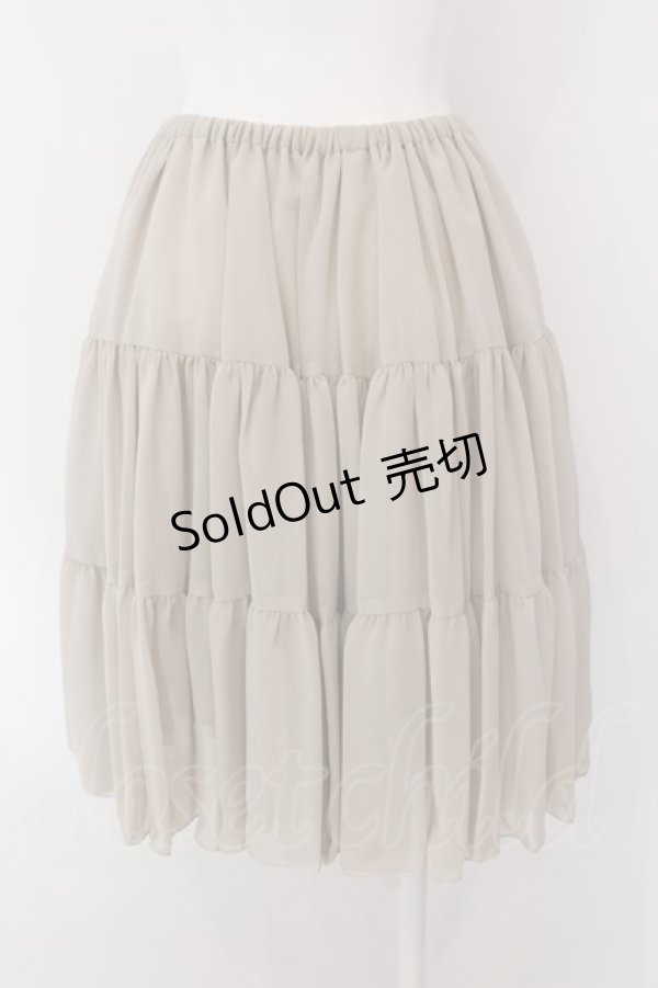 画像3: Victorian maiden / ボリュームシフォンペチコートスカート（ショート）  マロンベージュ O-25-02-08-007-CL-SK-IG-OS (3)