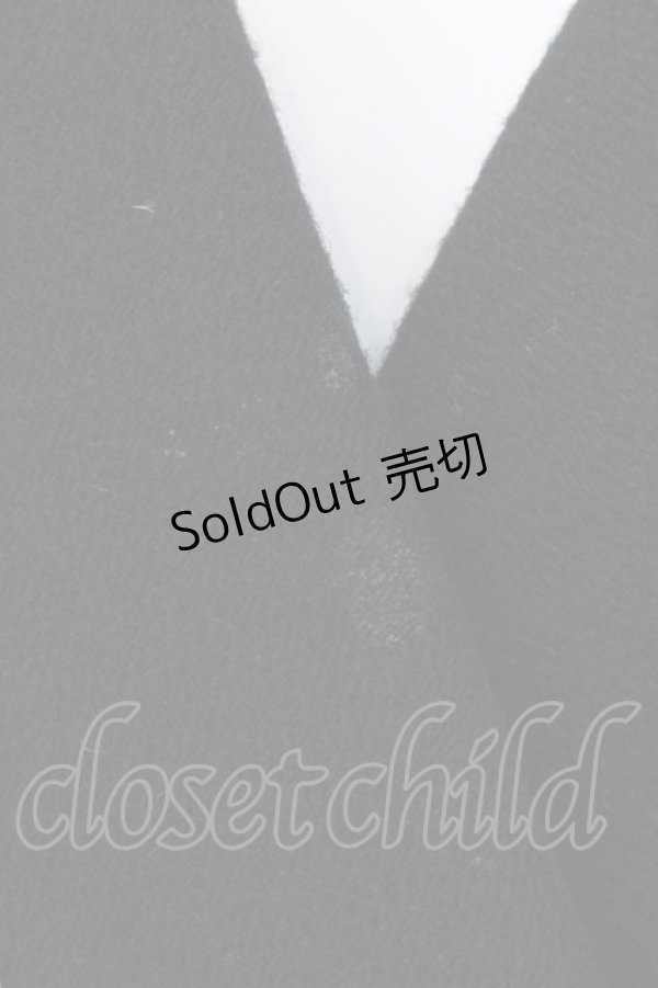 画像2: Moi-meme-Moitie / アシメトリーハーフコート（09年）  ブラック O-25-02-10-057-MO-CO-YM-ZS (2)