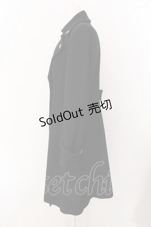 画像5: Moi-meme-Moitie / アシメトリーハーフコート（09年）  ブラック O-25-02-10-057-MO-CO-YM-ZS (5)