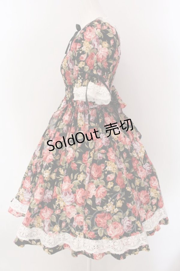 画像5: Angelic Pretty / ゴブラン調プリントワンピース  クロ×アイボリー O-25-02-11-022-AP-OP-IG-OS (5)