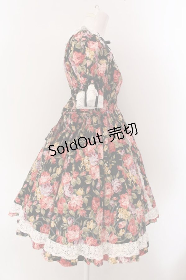 画像7: Angelic Pretty / ゴブラン調プリントワンピース  クロ×アイボリー O-25-02-11-022-AP-OP-IG-OS (7)