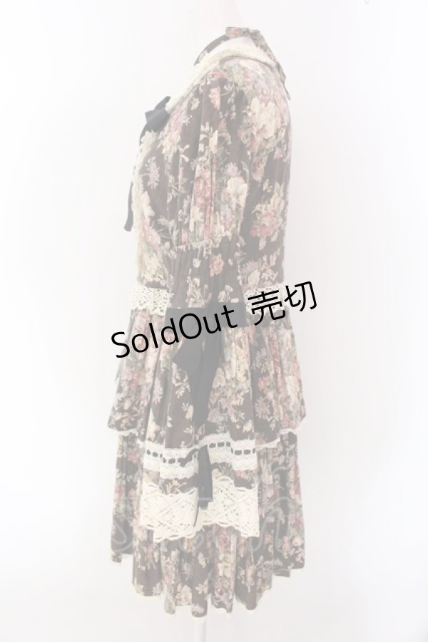 画像10: BABY,THE STARS SHINE BRIGHT / ローズジャガード2ピース（ペチコート欠品）  ブラウン O-25-02-11-008-BA-OP-OW-OS (10)