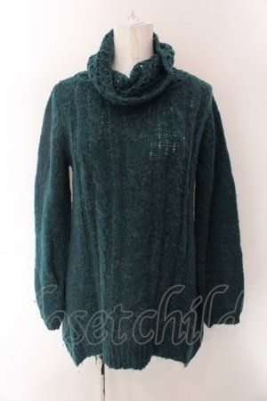 画像: axes femme / ラメニット M グリーン O-25-02-11-073-AX-TO-OW-ZT222