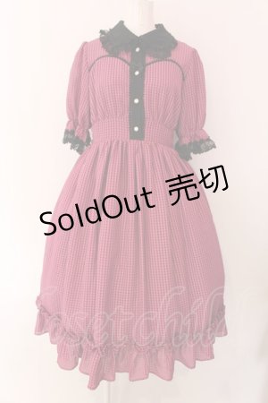 画像: ALICE and the PIRATES / Airy tiny checkワンピース  プラム O-25-02-11-086-PA-OP-YM-OS