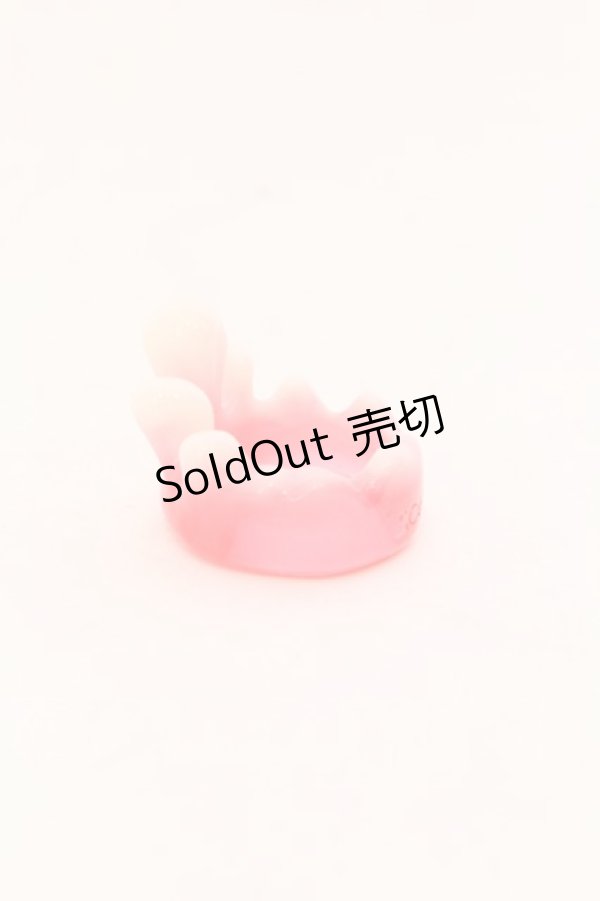 画像2: Q-pot. / ストロベリーミルク メルトリング M（10〜12号相当） ピンク×シロ O-25-02-11-093-QP-AC-IG-OS (2)