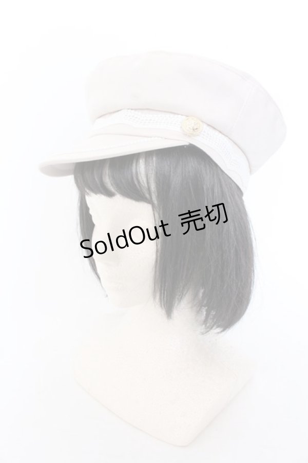 画像1: axes femme / 波型レースマリンキャスケット  ピンク O-25-05-29-1010-AX-AC-OW-OS (1)
