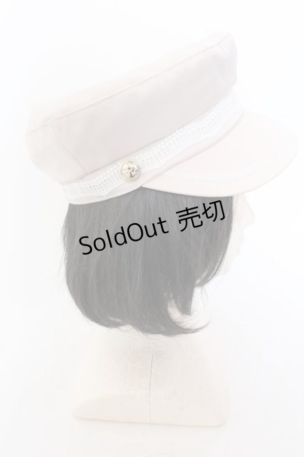 画像2: axes femme / 波型レースマリンキャスケット  ピンク O-25-05-29-1010-AX-AC-OW-OS (2)