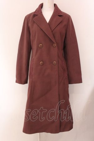 画像: axes femme / クラシックロングコート M 濃ピンク O-25-02-15-026-AX-CO-IG-ZT-C061