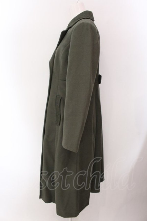 画像2: axes femme / クラシックロングコート M グリーン O-25-02-15-027-AX-CO-IG-ZT-C041 (2)