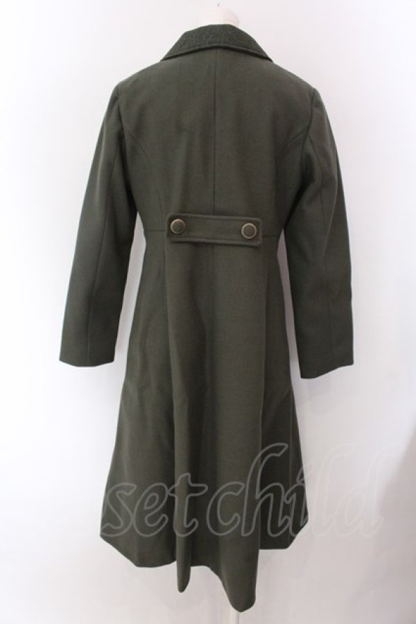 画像3: axes femme / クラシックロングコート M グリーン O-25-02-15-027-AX-CO-IG-ZT-C041 (3)
