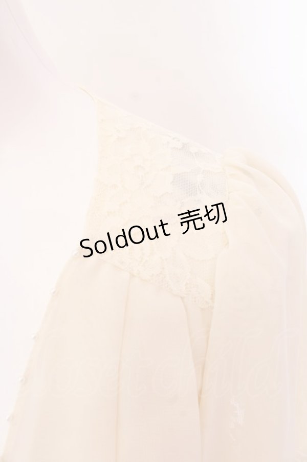 画像2: axes femme / シフォンドレッシーボレロ M アイボリー O-25-02-15-042-AX-TO-IG-OS (2)