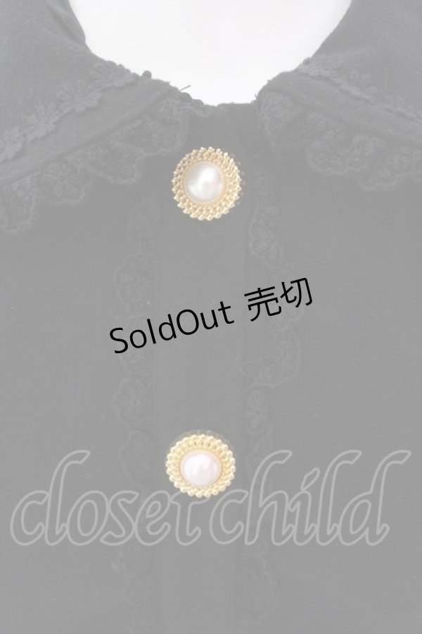 画像2: metamorphose / ジュエリィリボンコート  クロ O-25-02-15-006-ME-CO-OW-OS (2)